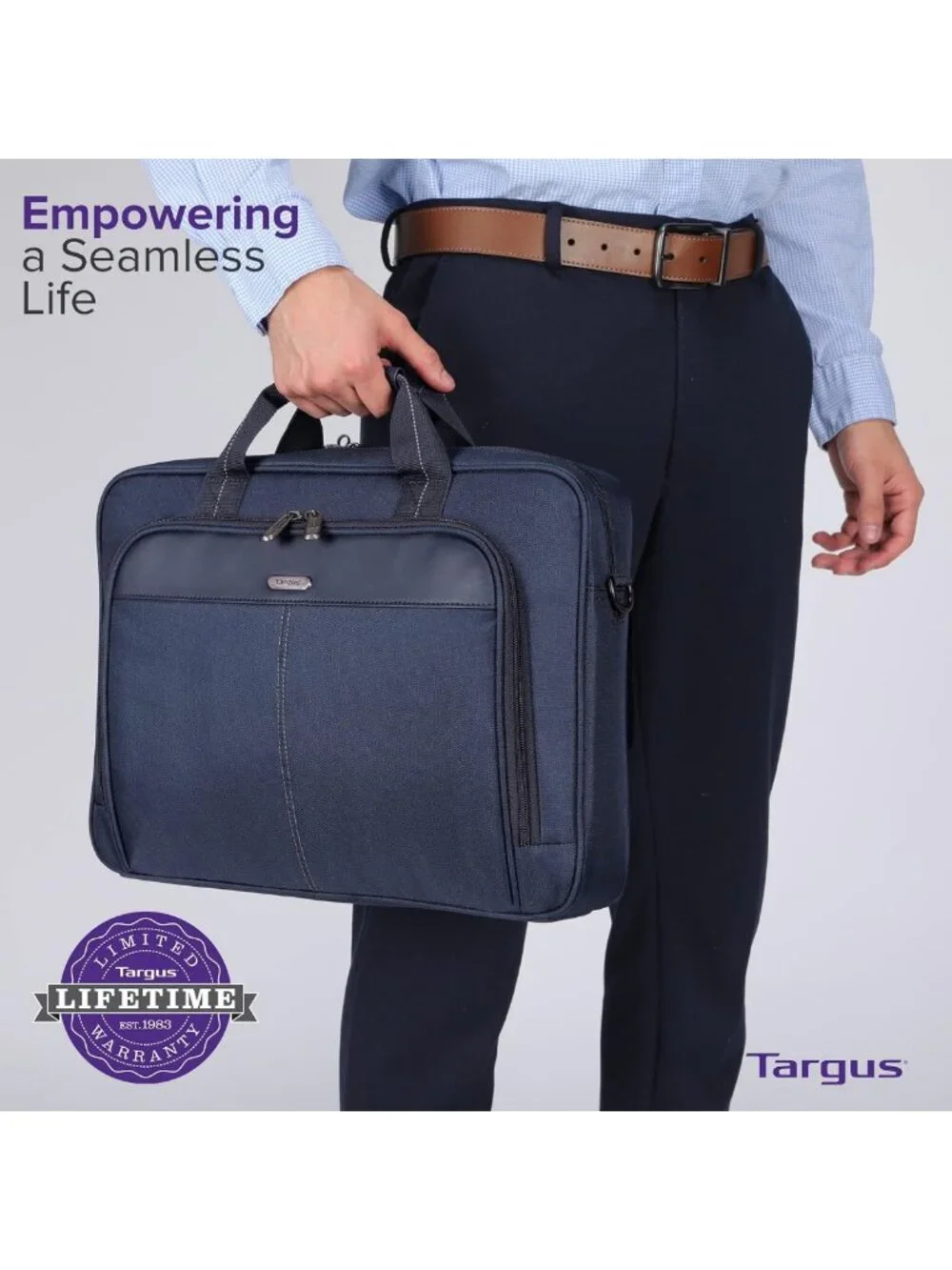 Classic Slim Laptop Bag - Ergonomic Briefcase & Messenger for 15-16